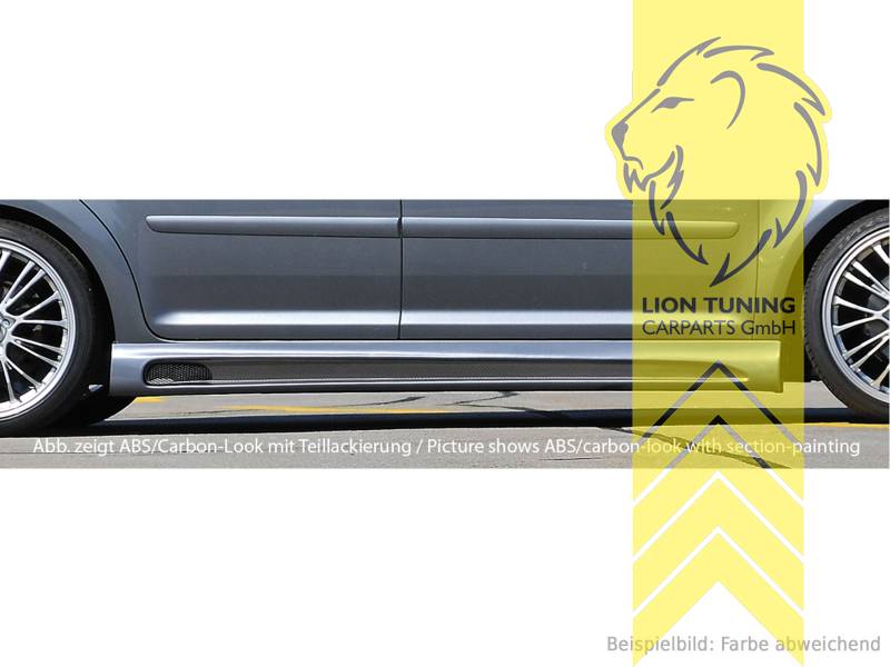 carbon Optik, ABS Kunststoff, schwarz - lackierfähig, Eintragungsfrei / mit ABE