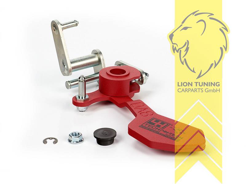 rot, nicht passend für DSG Modelle, Nur passend für Modelle mit 6 Gang Getriebe, Metall / Stahl, 1.4TSi 140 PS / 2.0TFSI WRC 220PS, Schaltwege um 35 Prozent kürzer!