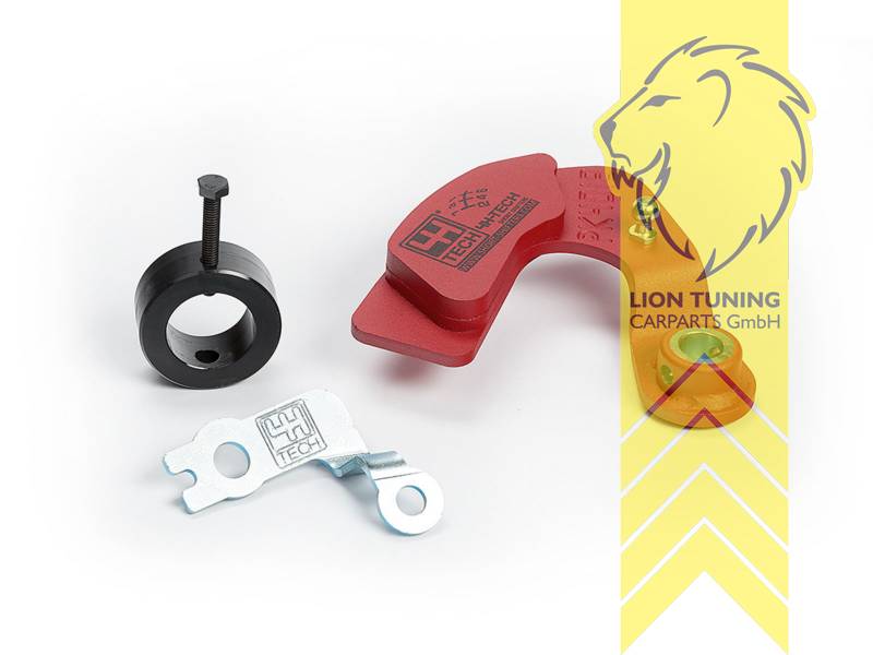 Bei 2.0 DCi, 2.0 Tce, GT220 sind die Schaltwege 40 Prozent kürzer!, rot, Metall / Stahl, Renault Megane mk3 2.0 DCi 150PS - 180PS, 2.0 Tce 180 PS, GT220, Megan RS, Schaltwege um 30 Prozent kürzer!