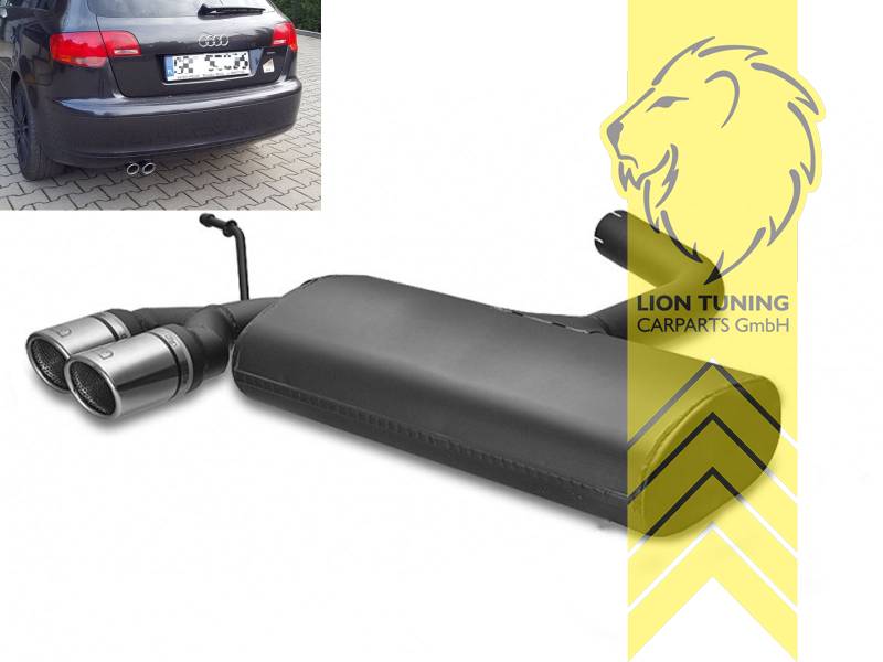 Street Pro Heck Ansatz Diffusor + Flaps Passend Für Audi A3 Sportback, 248,00