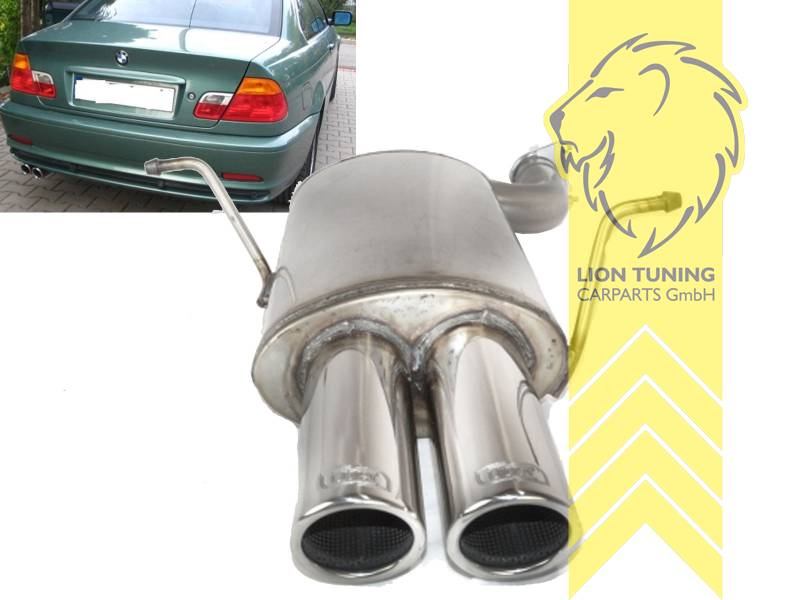 2 x 70mm, Edelstahl, Eintragungsfrei / mit ABE