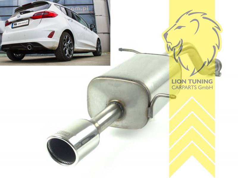 1 x 90mm, Edelstahl, Eintragungsfrei / mit ABE