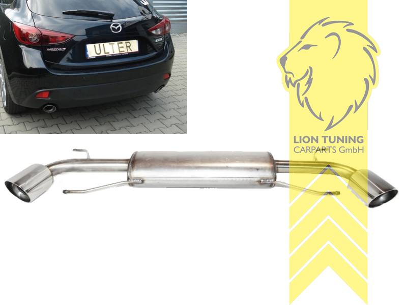 links und rechts, 2 x 100 mm, Edelstahl, Eintragungsfrei / mit ABE