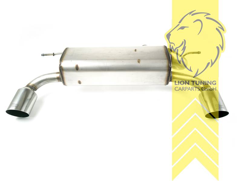 links und rechts, 2 x 90mm, wenn werkseitig Klappensteuerung verbaut ist wird BMW Originalteil 18302411427 benötigt, Edelstahl, Eintragungsfrei / mit ABE