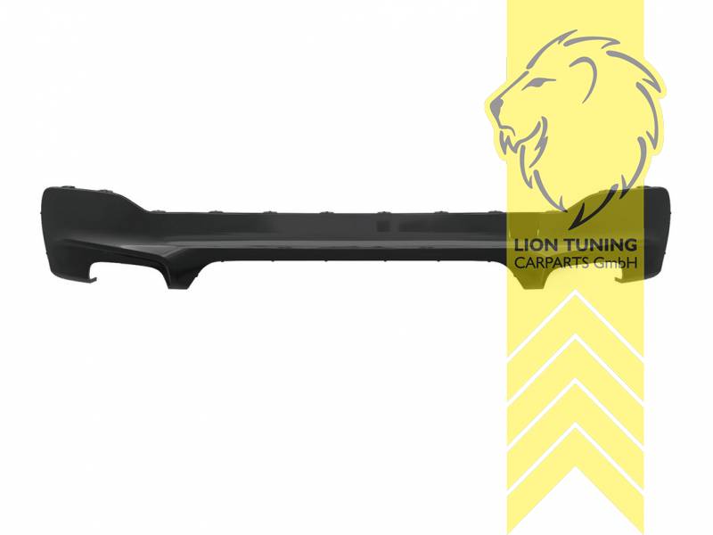 links und rechts, auch passend für die original M-Paket Stoßstange, PP Kunststoff, schwarz - lackierfähig, Eintragungsfrei / als Ersatzteil verwendbar