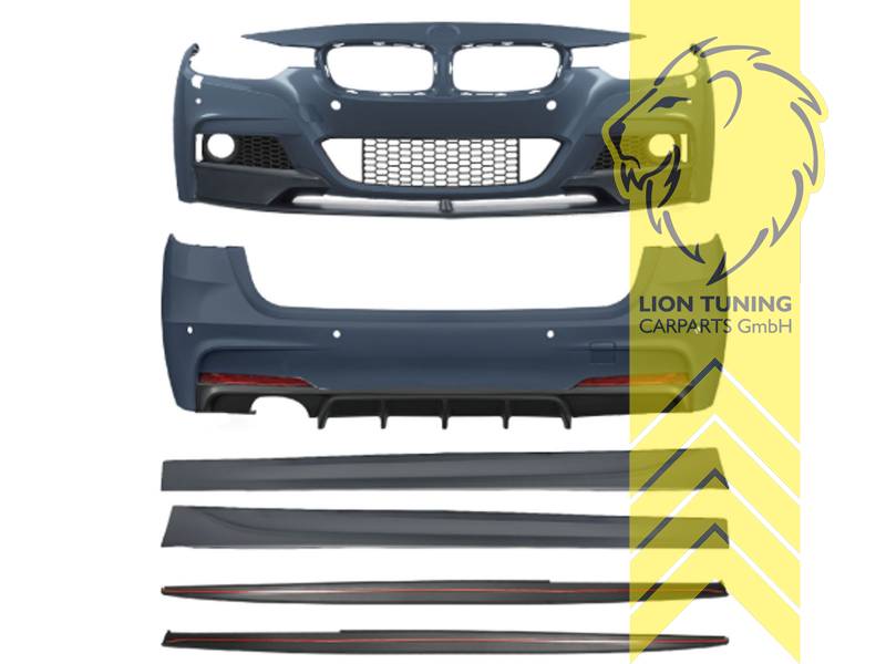 Liontuning - Tuningartikel für Ihr Auto  Lion Tuning Carparts GmbH  Stoßstangen Set Body Kit für BMW F31 Touring auch für M-Paket für PDC SRA