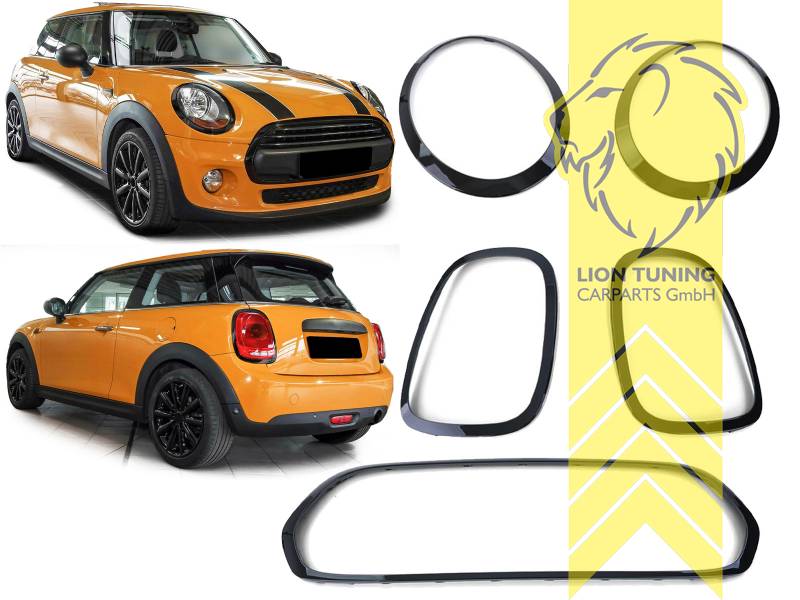 schwarz glänzend, ABS Kunststoff, Eintragungsfrei / keine Eintragung nötig