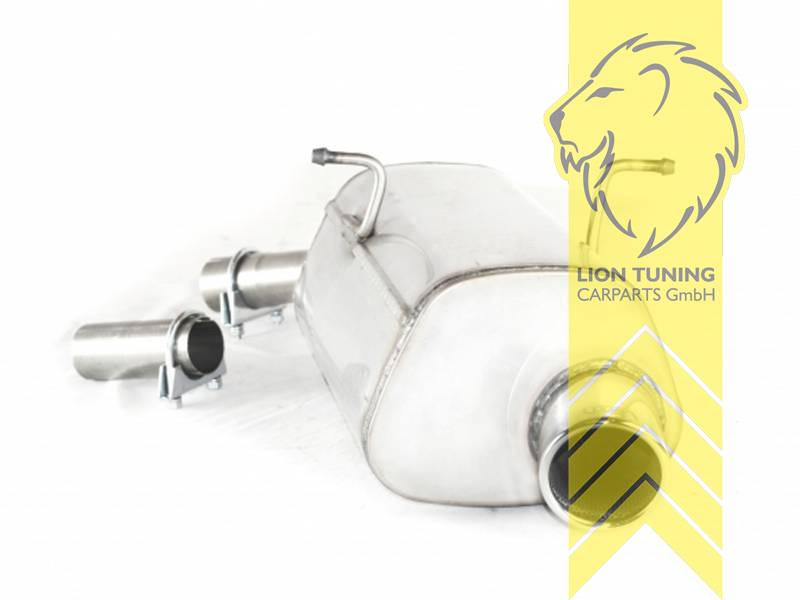 1 x 90mm, Edelstahl, Eintragungsfrei / mit ABE