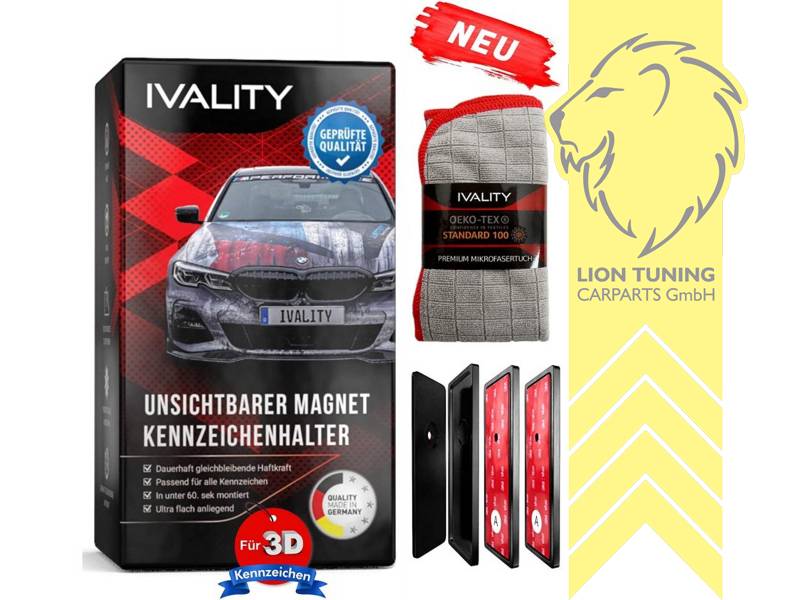 für 3D Kennzeichen, für 2 Kennzeichen