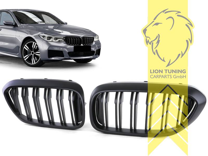 Doppelsteg, schwarz glänzend, ABS Kunststoff, Eintragungsfrei / als Ersatzteil verwendbar