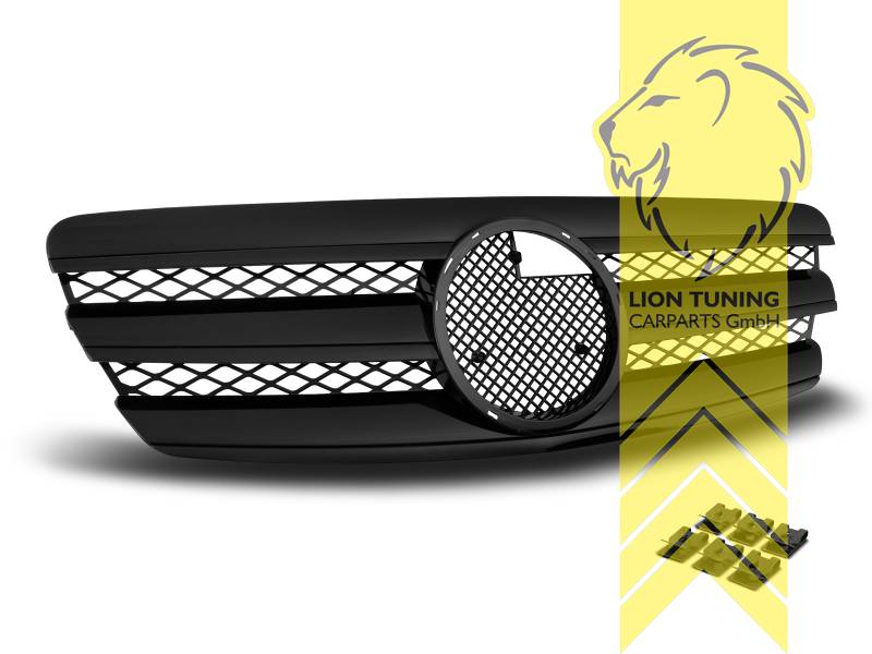 Original Mercedes Emblem wird übernommen, schwarz glänzend, ABS Kunststoff, Eintragungsfrei / als Ersatzteil verwendbar