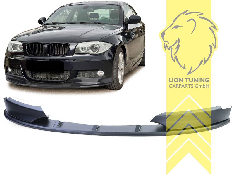 schwarz matt, nur passend bei E82 und E88 mit Original M-Paket Stoßstange oder unsere Artikelnummern 8206, 8207, Montageanleitung auf Anfrage erhältlich, Ersatzteile von äquivalenter Qualität für die Besitzer des Fahrzeugs (entspr. EU-Verordnung 46/2010), PP Kunststoff, schwarz - lackierfähig