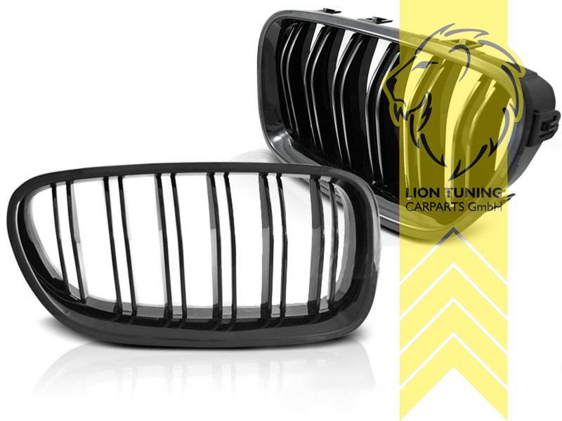 Doppelsteg, schwarz glänzend, ABS Kunststoff, Eintragungsfrei / als Ersatzteil verwendbar