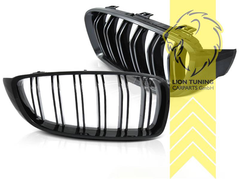 Doppelsteg, schwarz glänzend, ABS Kunststoff, Eintragungsfrei / als Ersatzteil verwendbar