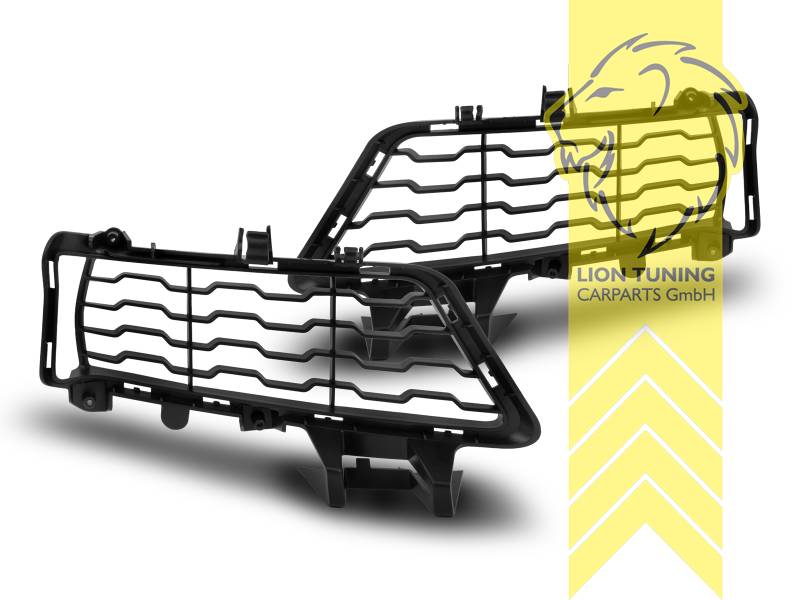 schwarz, nur passend für M-Paket oder unsere Artikelnummer 10595, 10596, 10685, 10686, 14095, 14568, 17608, auch passend für die original M-Paket Stoßstange, PP Kunststoff, Eintragungsfrei / als Ersatzteil verwendbar