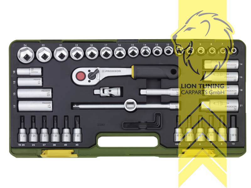 für 3/8 Zoll Vierkantantrieb (9,5 mm), silber, 3/8 Zoll, Proxxon, Chrom-Vanadium-Stahl