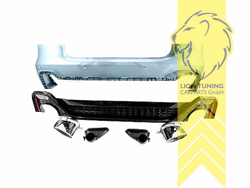 Ersatzteile von äquivalenter Qualität für die Besitzer des Fahrzeugs (entspr. EU-Verordnung 46/2010), für Fahrzeuge mit PDC, PP Kunststoff, grundiert, Eintragungsfrei / mit ABE