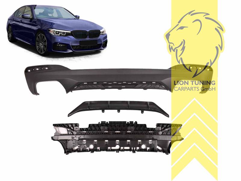 links und rechts, schwarz matt, nur passend für Fahrzeuge mit M-Paket, PP Kunststoff, Eintragungsfrei / als Ersatzteil verwendbar