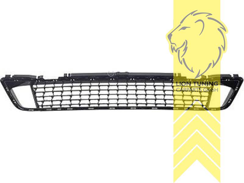 schwarz glänzend, PP Kunststoff, für Fahrzeuge ohne Radar (ACC), Eintragungsfrei / als Ersatzteil verwendbar