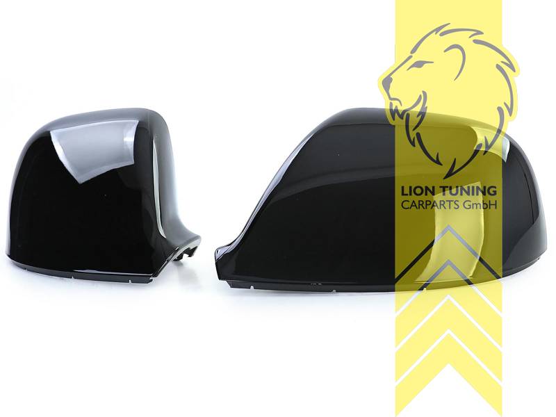 Spiegelkappen Gehäuse Außenspiegel Glanz Schwarz Für VW Transporter T5