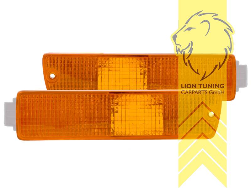 Halogen, orange, nur passend für GL Stoßstange (große Stoßstange), Blinkerbirnen BAU15S, Eintragungsfrei / mit E-Prüfzeichen