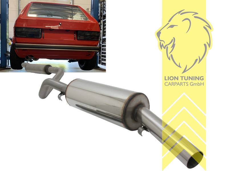 1 x 60mm S-Design, Rund, Edelstahl, Eintragungsfrei / mit ABE