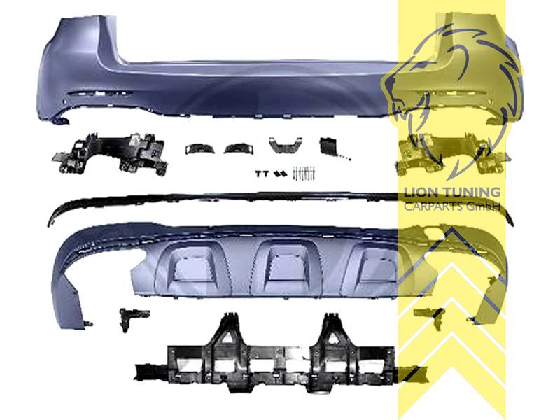 links und rechts, Ersatzteile von äquivalenter Qualität für die Besitzer des Fahrzeugs (entspr. EU-Verordnung 46/2010), PP Kunststoff, grundiert, für Fahrzeuge mit PDC, Eintragungsfrei / mit ABE