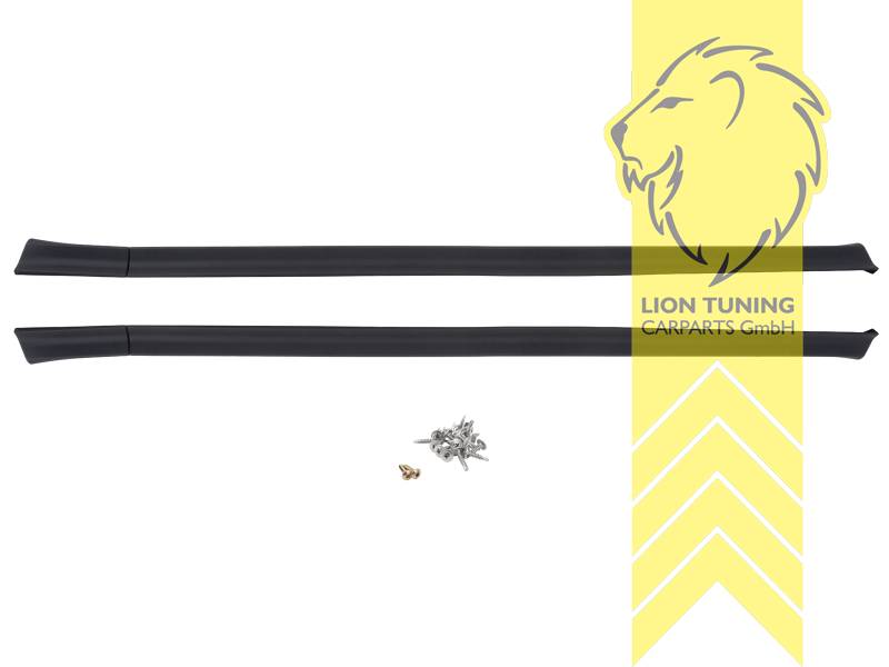 Ersatzteile von äquivalenter Qualität für die Besitzer des Fahrzeugs (entspr. EU-Verordnung 46/2010), Für das Cabrio müssen die Schweller an der unteren Kante gekürzt werden, PP Kunststoff, schwarz - lackierfähig, Eintragungsfrei / mit ABE