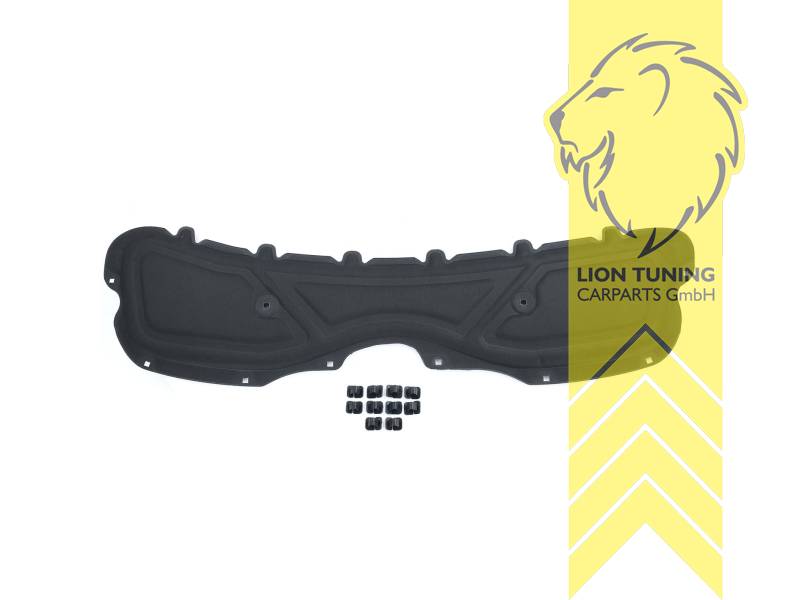 Bitte vor dem Kauf mit Originalteilenummer vergleichen, mit Befestigungsmaterial (Kunststoffclips), Schallschutzbaumwolle, Eintragungsfrei / als Ersatzteil verwendbar