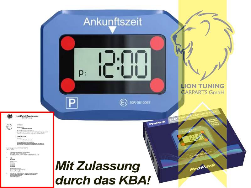 blau, Eintragungsfrei / mit E-Prüfzeichen