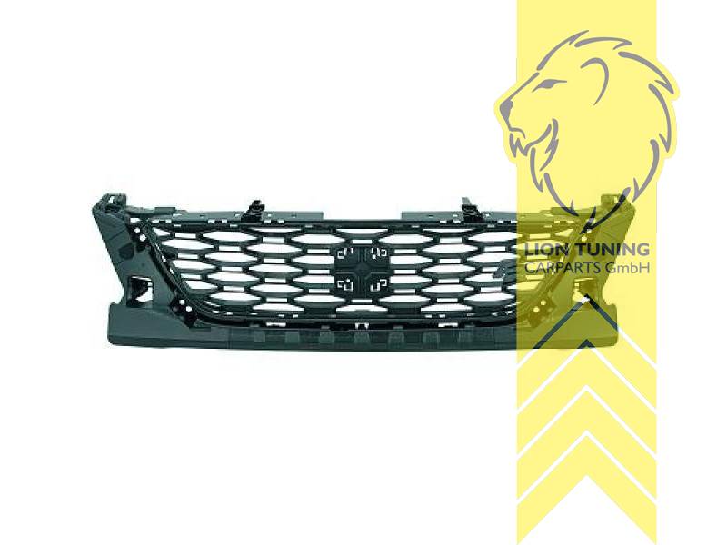 mit Emblemaufnahme, schwarz, nur passend für FR Stoßstange, ABS Kunststoff, Eintragungsfrei / als Ersatzteil verwendbar