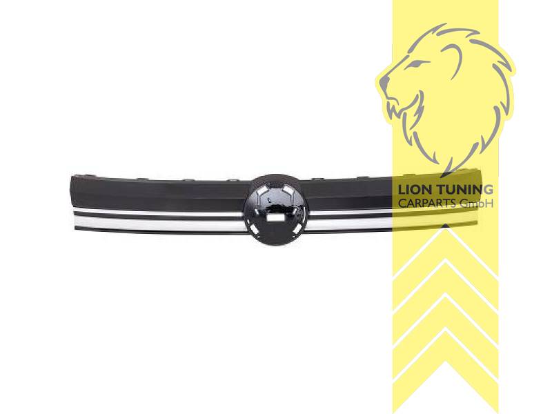 mit Emblemaufnahme, schwarz, chrom, ABS Kunststoff, Eintragungsfrei / als Ersatzteil verwendbar