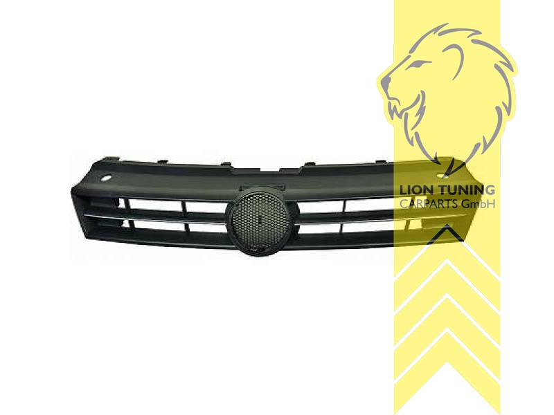 mit Emblemaufnahme, schwarz, chrom, ABS Kunststoff, Eintragungsfrei / als Ersatzteil verwendbar