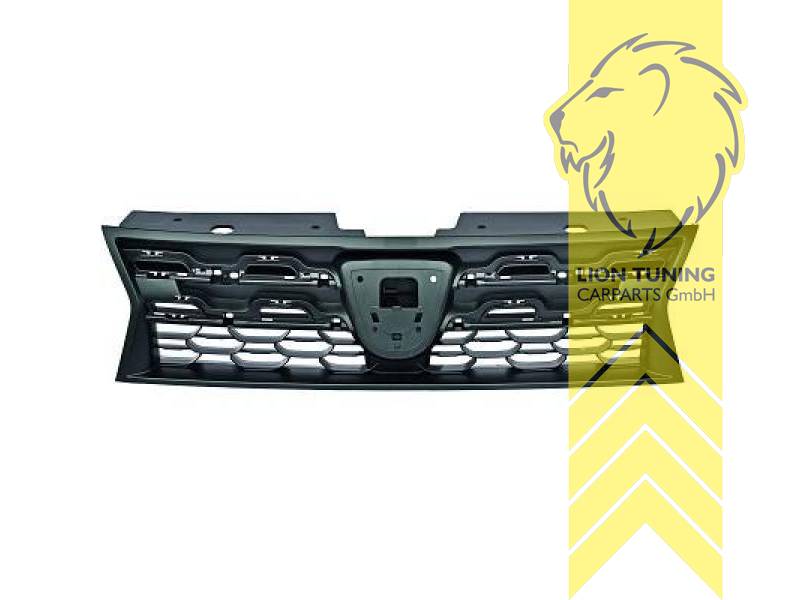 mit Emblemaufnahme, schwarz, ABS Kunststoff, Eintragungsfrei / als Ersatzteil verwendbar