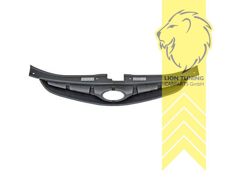 mit Emblemaufnahme, schwarz, ABS Kunststoff, Eintragungsfrei / als Ersatzteil verwendbar