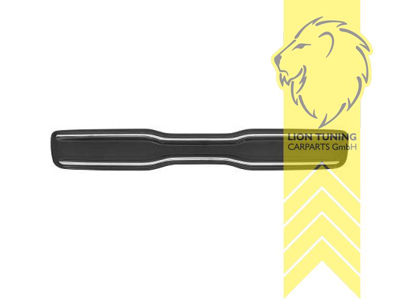 schwarz glänzend, chrom, ABS Kunststoff, Eintragungsfrei / als Ersatzteil verwendbar