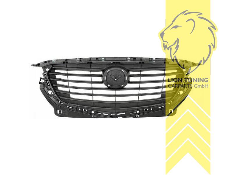 mit Emblemaufnahme, grau, ABS Kunststoff, Eintragungsfrei / als Ersatzteil verwendbar