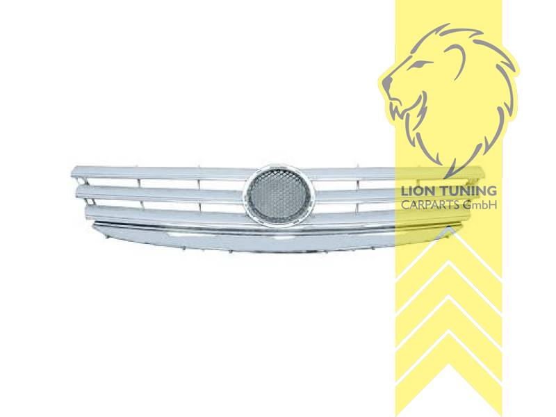 mit Emblemaufnahme, Elegance, silber, chrom, ABS Kunststoff, Eintragungsfrei / als Ersatzteil verwendbar