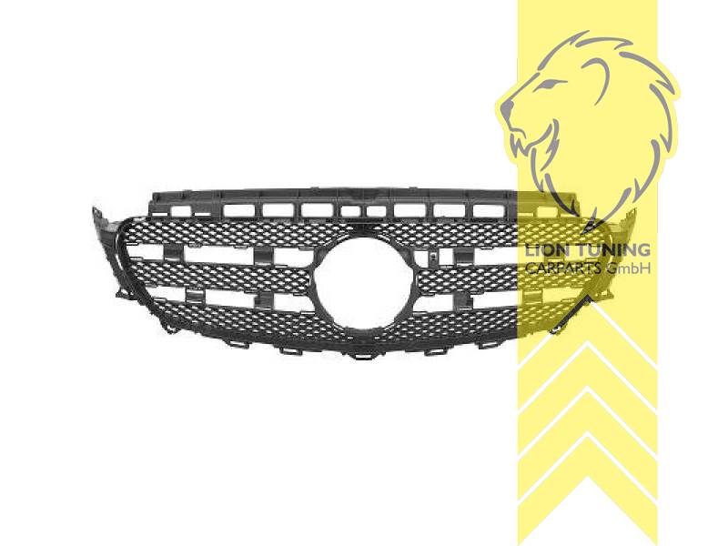 mit Emblemaufnahme, AMG Line, schwarz, für Fahrzeuge ohne Kamera-System, ABS Kunststoff, Eintragungsfrei / als Ersatzteil verwendbar