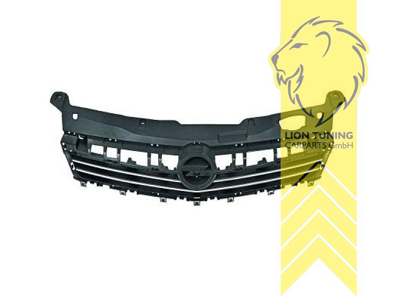 mit Emblemaufnahme, schwarz, ABS Kunststoff, Eintragungsfrei / als Ersatzteil verwendbar