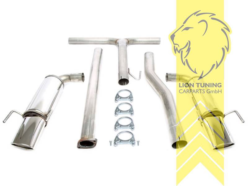 nur für Fahrzeuge mit Allrad, 1 x 90mm x 120mm oval / gebördelt, Endrohr duplex, Oval, Edelstahl, 2.0 CDTi A20DTH, Eintragungsfrei / mit ABE