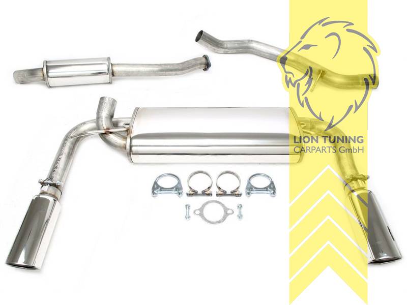 nur für Fahrzeuge mit Allrad, 1 x 100mm rund / gebördelt, Endrohr duplex, 100mm, Rund, Edelstahl, 2.5 B5254T3, B5254T7, Eintragungsfrei / mit ABE