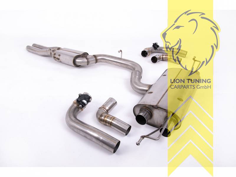 80 mm (3,15 Zoll), original Endrohr Blende wird übernommen, Endrohr duplex, nur passend für Fahrzeuge mit OPF, Edelstahl, Eintragungsfrei / mit ABE