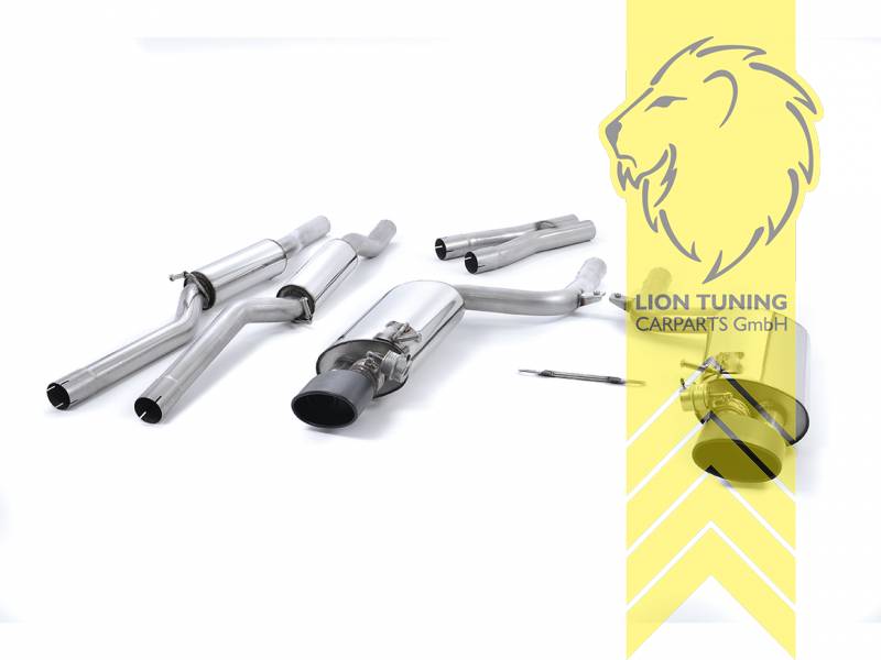 60 mm (2,35 Zoll), 1 x 150 x 92 mm, Endrohr duplex, 150x92mm, Edelstahl schwarz lackiert (Cerakote), Edelstahl, Eintragungsfrei / mit ABE