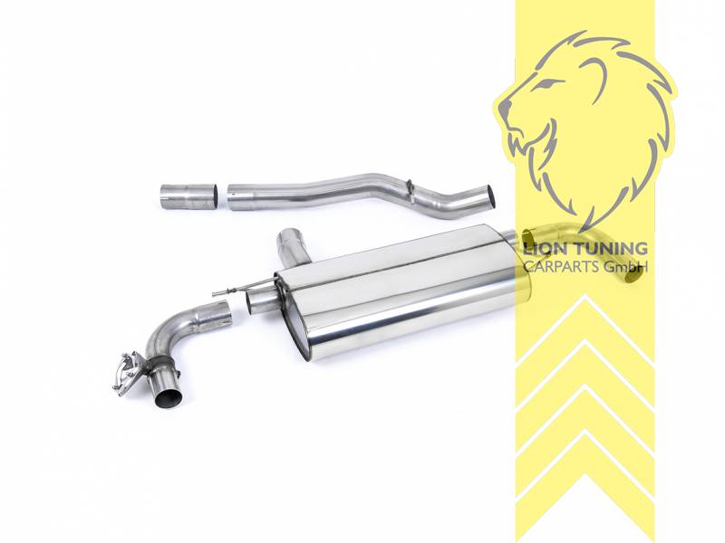 nur für X Drive Allrad, 76 mm (3 Zoll), 1 x 115mm, Endrohr duplex, 115 mm, Titan geflämmt, nur passend für Fahrzeuge mit OPF, Edelstahl, Eintragungsfrei / mit ABE