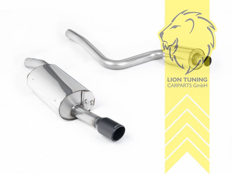 60 mm (2,35 Zoll), 1 x 90mm, Endrohr single, 90mm, Edelstahl schwarz lackiert (Cerakote), Edelstahl, Eintragungsfrei / mit ABE