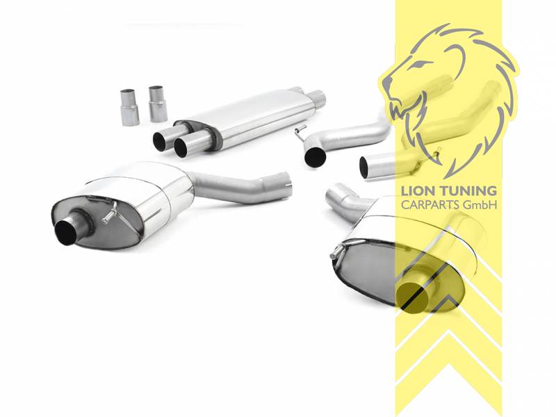 70 mm (2,75 Zoll), 1 x 100mm, Endrohr duplex, 100 mm, Titan, Edelstahl, Eintragungsfrei / mit ABE