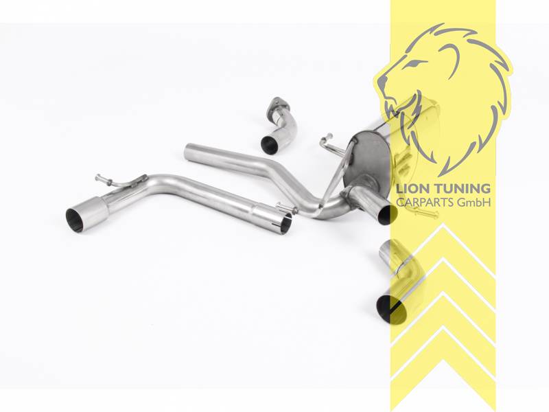 63 mm (2,5 Zoll), 1 x 115mm, Endrohr duplex, 115 mm, Carbon, nicht passend für Fahrzeuge mit OPF, nicht passend für Hybrid Modelle, Edelstahl, Eintragungsfrei / mit ABE