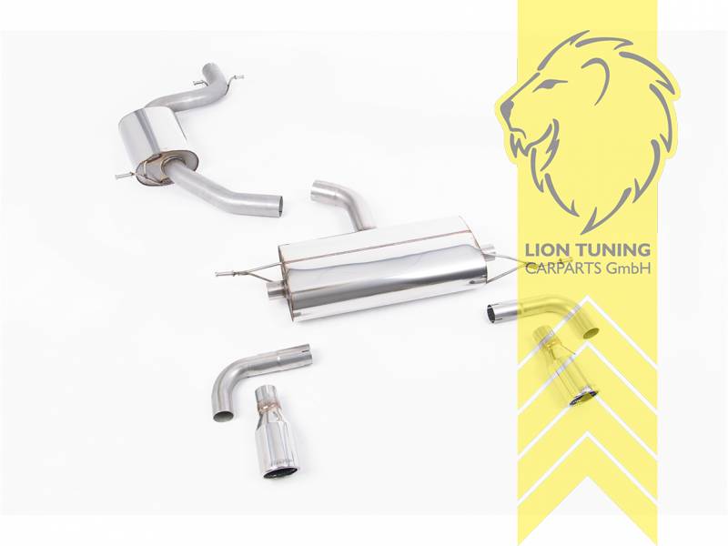 70 mm (2,75 Zoll), 1 x 90mm, Endrohr duplex, 90mm, Edelstahl poliert, Edelstahl, Eintragungsfrei / mit ABE