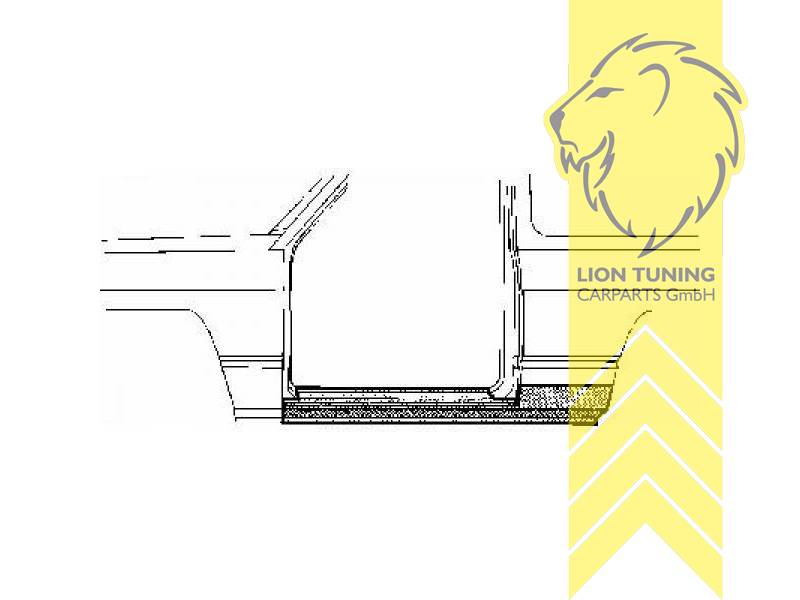 nur passend für 2-Türer, Metall / Stahl, Eintragungsfrei / als Ersatzteil verwendbar